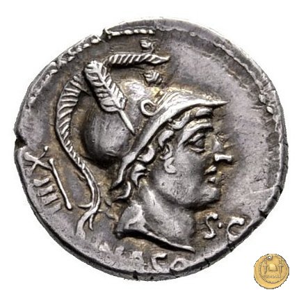 400/1 - denario L. Axius L.f. Naso 71 BC (Roma)