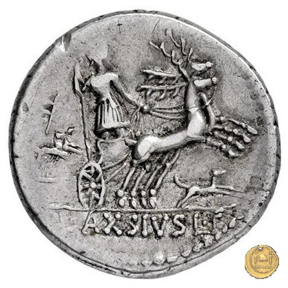 400/1 - denario L. Axius L.f. Naso 71 BC (Roma)