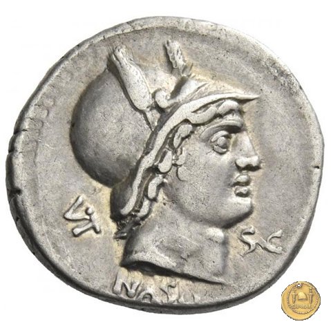 400/1 - denario L. Axius L.f. Naso 71 BC (Roma)