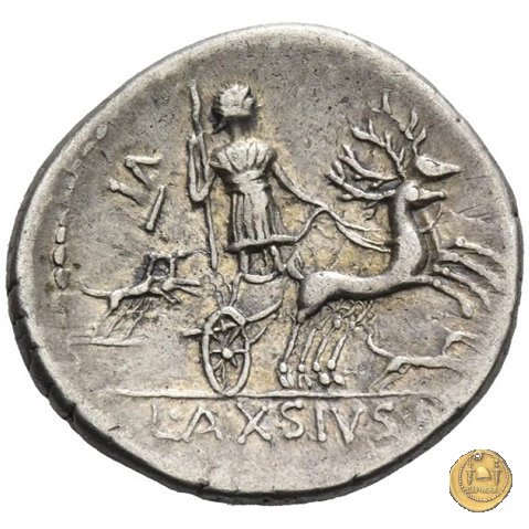 400/1 - denario L. Axius L.f. Naso 71 BC (Roma)