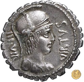 401/1 - denario Mn. Aquillius Mn.f. Mn.n. 71 BC (Roma)