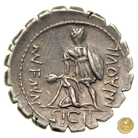 401/1 - denario Mn. Aquillius Mn.f. Mn.n. 71 BC (Roma)