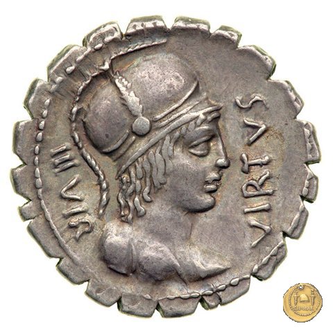 401/1 - denario Mn. Aquillius Mn.f. Mn.n. 71 BC (Roma)