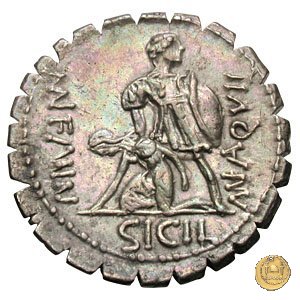 401/1 - denario Mn. Aquillius Mn.f. Mn.n. 71 BC (Roma)