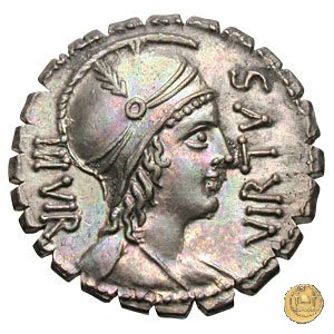 401/1 - denario Mn. Aquillius Mn.f. Mn.n. 71 BC (Roma)