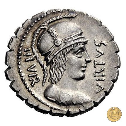 401/1 - denario Mn. Aquillius Mn.f. Mn.n. 71 BC (Roma)