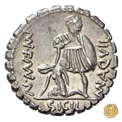 401/1 - denario Mn. Aquillius Mn.f. Mn.n. 71 BC (Roma)