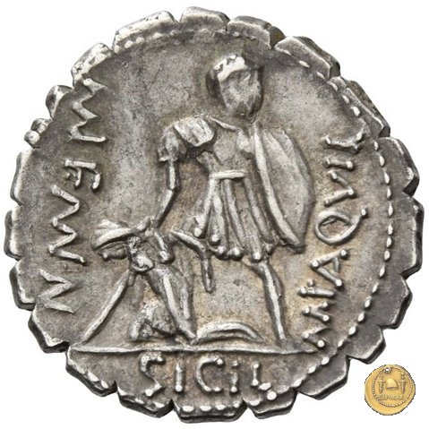 401/1 - denario Mn. Aquillius Mn.f. Mn.n. 71 BC (Roma)