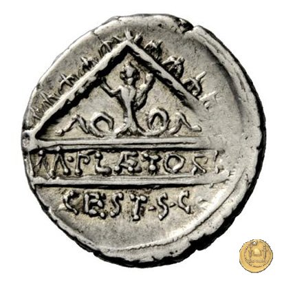 405/1 - denario M. Plaetorius M.f. Cestianus 69 BC (Roma)