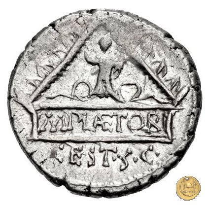 405/1 - denario M. Plaetorius M.f. Cestianus 69 BC (Roma)