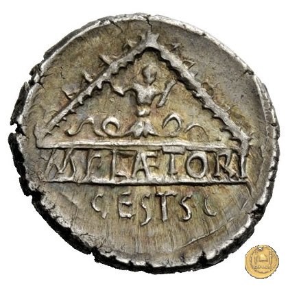 405/1 - denario M. Plaetorius M.f. Cestianus 69 BC (Roma)