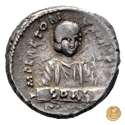 405/2 - denario M. Plaetorius M.f. Cestianus 69 BC (Roma)