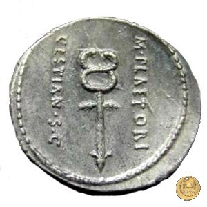 405/3 - denario M. Plaetorius M.f. Cestianus 69 BC (Roma)