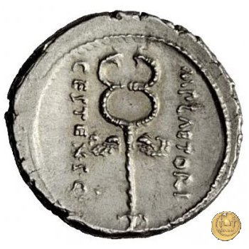 405/3 - denario M. Plaetorius M.f. Cestianus 69 BC (Roma)