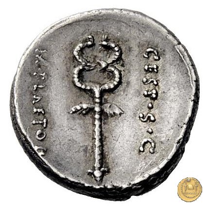 405/3 - denario M. Plaetorius M.f. Cestianus 69 BC (Roma)