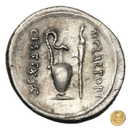 405/4 - denario M. Plaetorius M.f. Cestianus 69 BC (Roma)