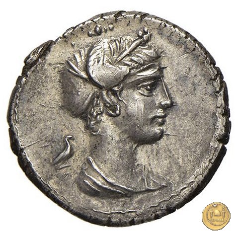 405/4 - denario M. Plaetorius M.f. Cestianus 69 BC (Roma)