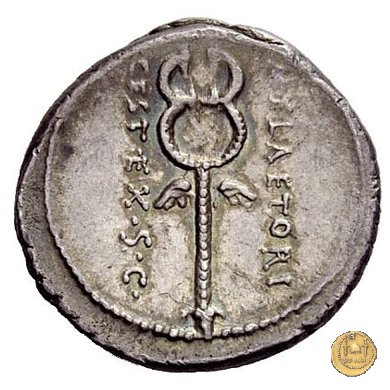 405/5 - denario M. Plaetorius M.f. Cestianus 69 BC (Roma)