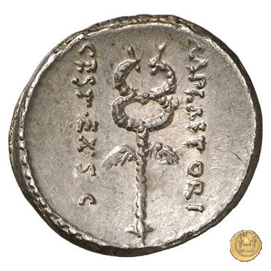 405/5 - denario M. Plaetorius M.f. Cestianus 69 BC (Roma)