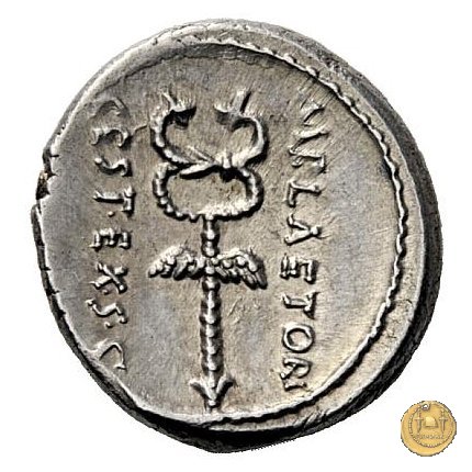 405/5 - denario M. Plaetorius M.f. Cestianus 69 BC (Roma)