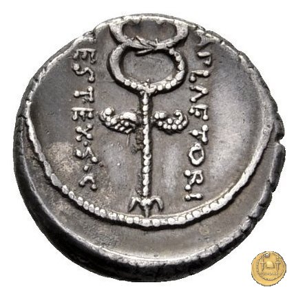 405/5 - denario M. Plaetorius M.f. Cestianus 69 BC (Roma)