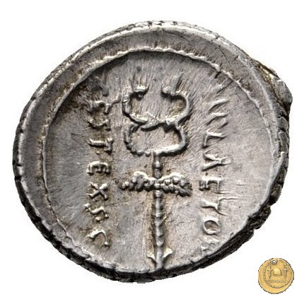 405/5 - denario M. Plaetorius M.f. Cestianus 69 BC (Roma)