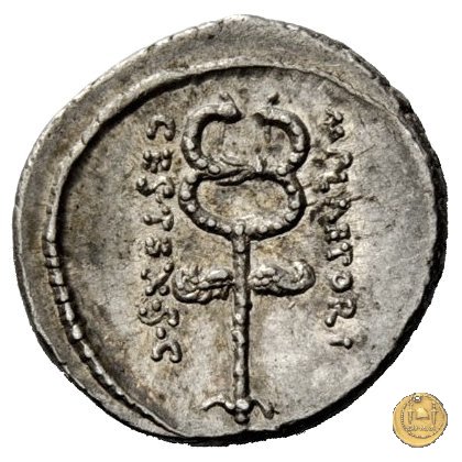 405/5 - denario M. Plaetorius M.f. Cestianus 69 BC (Roma)