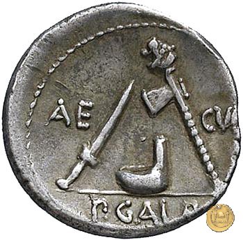 406/1 - denario P. Sulpicius Galba 69 BC (Roma)