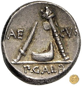 406/1 - denario P. Sulpicius Galba 69 BC (Roma)