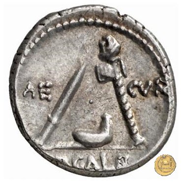 406/1 - denario P. Sulpicius Galba 69 BC (Roma)