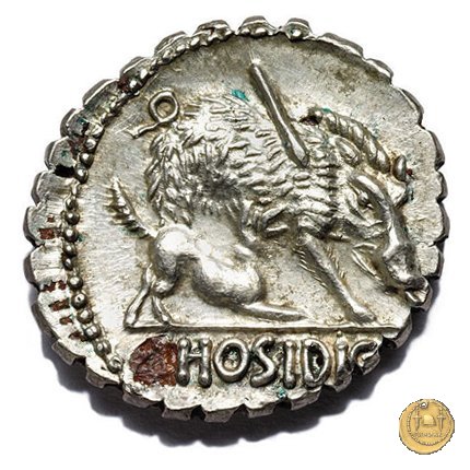 407/1 - denario C. Hosidius C.f. Geta 68 BC (Roma)