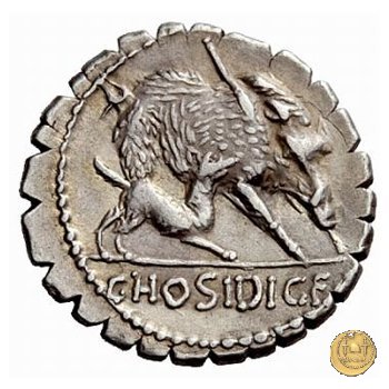 407/1 - denario C. Hosidius C.f. Geta 68 a.C. (Roma)