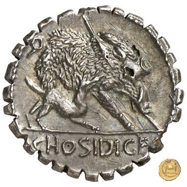 407/1 - denario C. Hosidius C.f. Geta 68 BC (Roma)