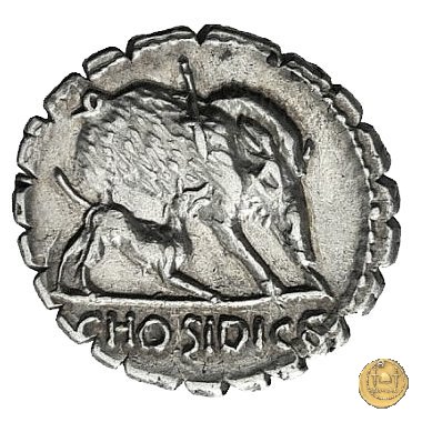 407/1 - denario C. Hosidius C.f. Geta 68 BC (Roma)