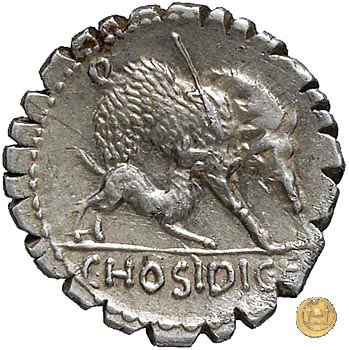 407/1 - denario C. Hosidius C.f. Geta 68 BC (Roma)