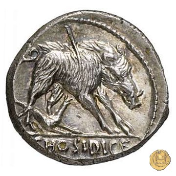 407/2 - denario C. Hosidius C.f. Geta 68 BC (Roma)