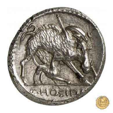 407/2 - denario C. Hosidius C.f. Geta 68 BC (Roma)