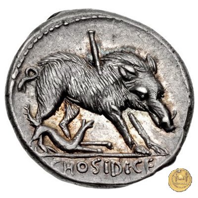 407/2 - denario C. Hosidius C.f. Geta 68 BC (Roma)