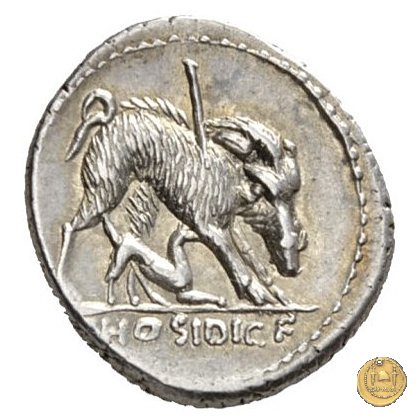 407/2 - denario C. Hosidius C.f. Geta 68 BC (Roma)