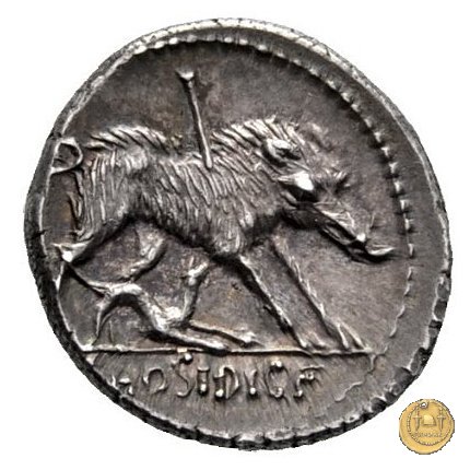 407/2 - denario C. Hosidius C.f. Geta 68 BC (Roma)