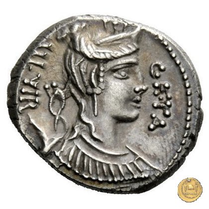 407/2 - denario C. Hosidius C.f. Geta 68 BC (Roma)