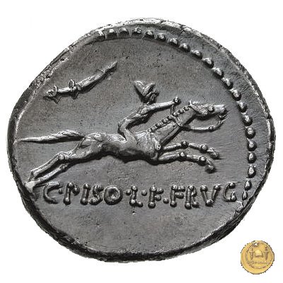 408/1 - denario C. Calpurnius Piso L.f. Frugi 67 a.C. (Roma)