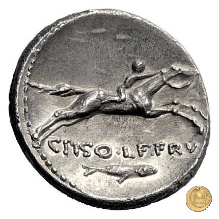 408/1 - denario C. Calpurnius Piso L.f. Frugi 67 BC (Roma)