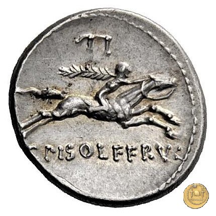 408/1 - denario C. Calpurnius Piso L.f. Frugi 67 BC (Roma)