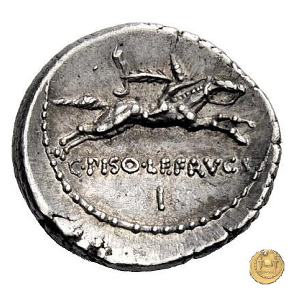 408/1 - denario C. Calpurnius Piso L.f. Frugi 67 BC (Roma)