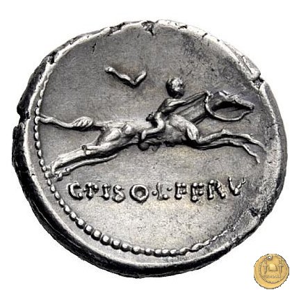 408/1 - denario C. Calpurnius Piso L.f. Frugi 67 BC (Roma)