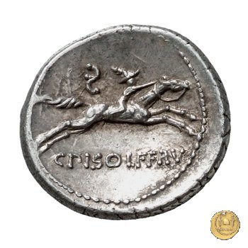 408/1 - denario C. Calpurnius Piso L.f. Frugi 67 a.C. (Roma)