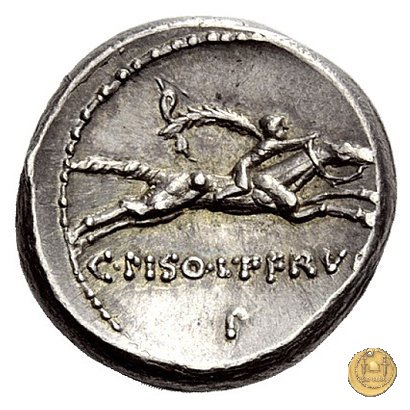 408/1 - denario C. Calpurnius Piso L.f. Frugi 67 BC (Roma)