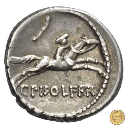 408/1 - denario C. Calpurnius Piso L.f. Frugi 67 BC (Roma)