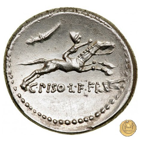 408/1 - denario C. Calpurnius Piso L.f. Frugi 67 BC (Roma)